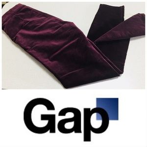 GAP Plum Stretch Velvet Jean